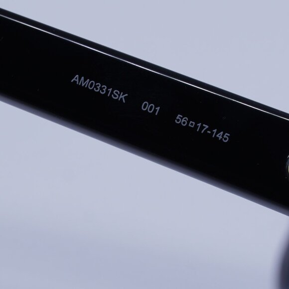 Alexander McQueen AM0331SK 001 Sunglasses Black Square Frame, Grey Lenses - Picture 7 of 8